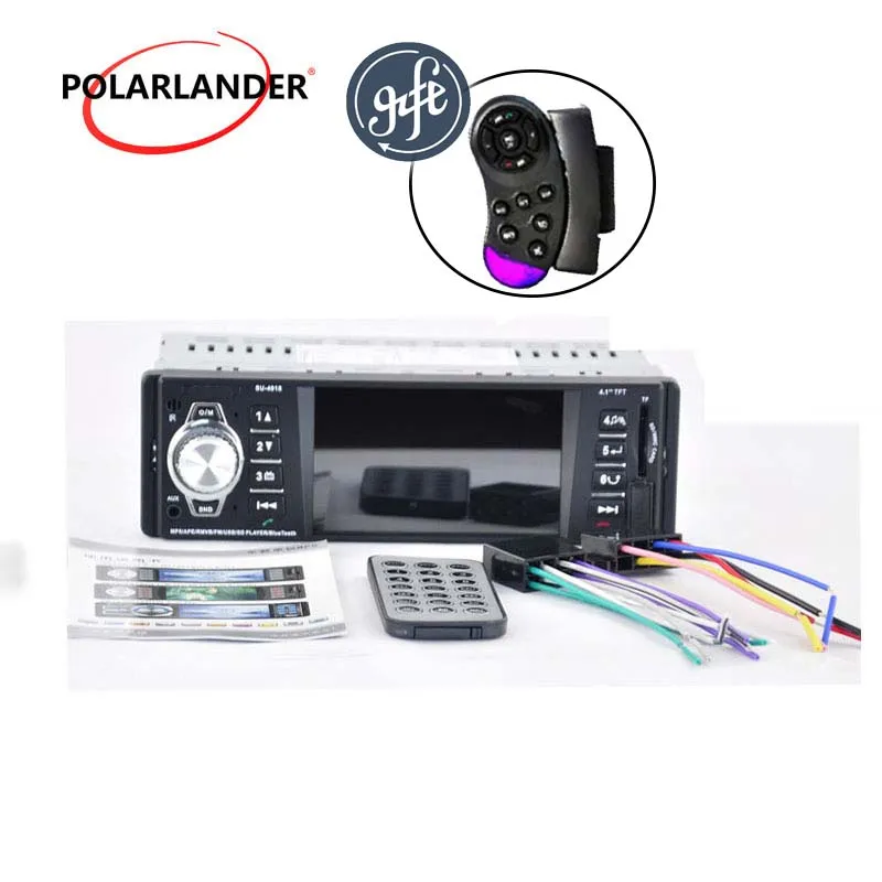 Without Rear Camera 1Din Автомагнитола Bluetooth 4," с камерой заднего вида MP4/MP3/MP5 плеер стерео Поддержка TF SD USB MMC Aux-in 1080P HD DC Пульт дистанционного управления - Цвет: Without Rear Camera