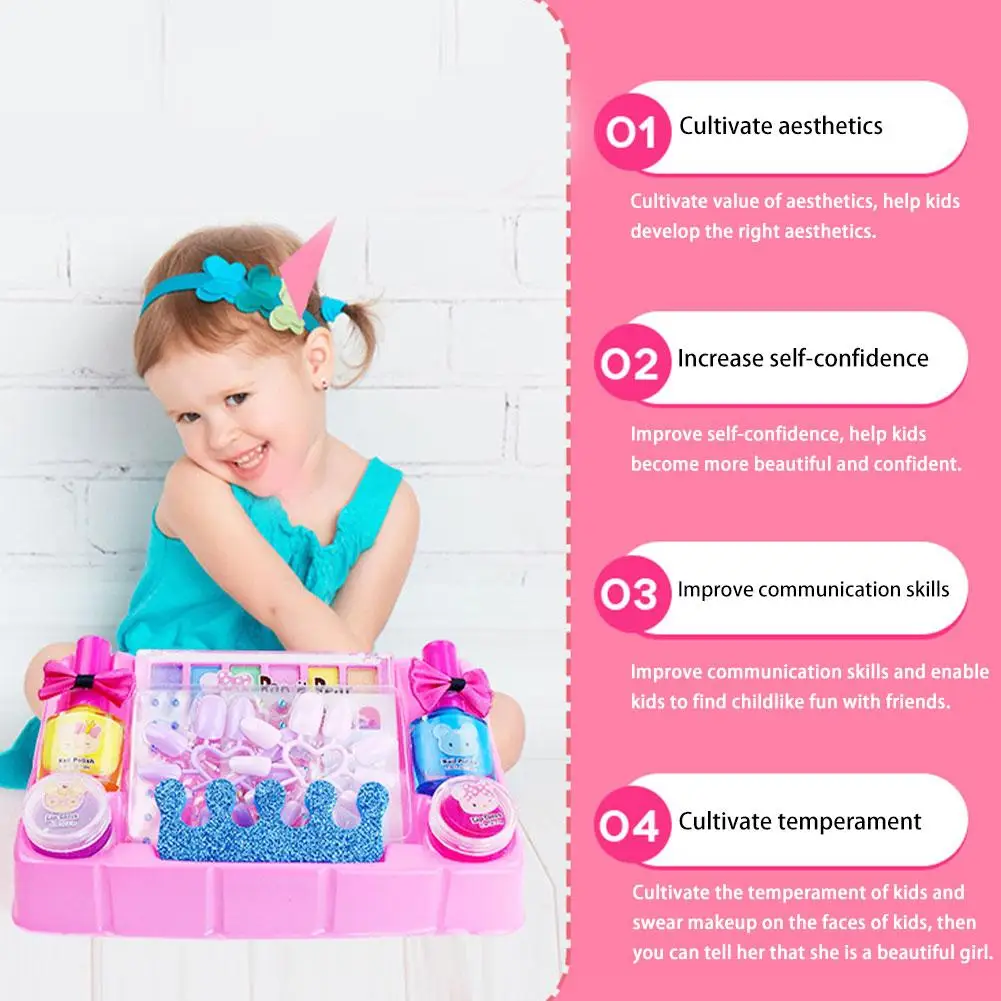 

Kids Makeup Kit Girls Makeup Toys Set Pretend Play Toys Set for Girls