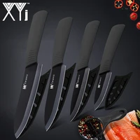 xyj kitchen knives ceramic knife 3 4 5 6 zirconia japanese knife peeler black white paring fruit ceramic cooking knives set