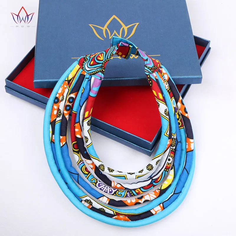 BRW 2020 тканевые многослойные ожерелья Анкары украшения ручной работы ожерелье с