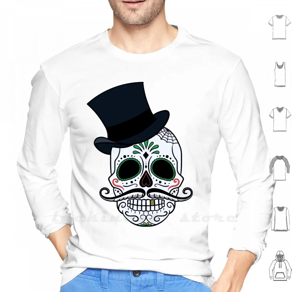 

Худи с длинным рукавом и черепом в готическом стиле