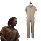 Loki костюм для косплея из тюремной униформы на Хэллоуин