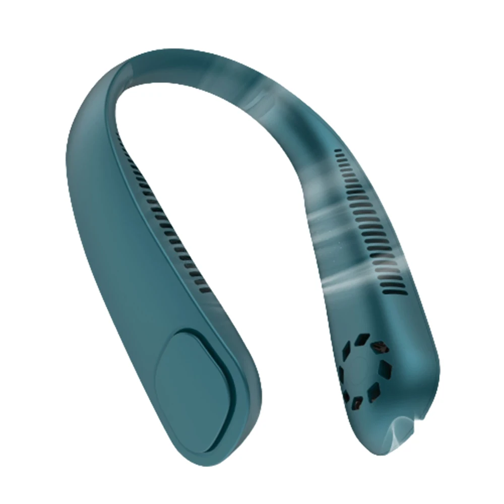 

Шейный мини-вентилятор без лопасти, 9000 мАч, перезаряжаемый вентилятор, портативные подвесные спортивные вентиляторы для дома, холодильник