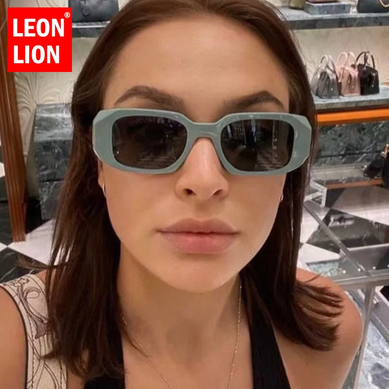 

LeonLion Square Sunglasses Women 2023 Luxury Brand Sun Glasses for Women/Men Vintage Eyewear Women Gradient Women Elegant Shades