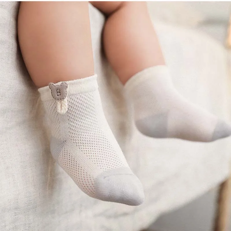 

3 Pairs/Lot Children Cotton Socks Boy Girl Baby Infant Ultrathin Fashion Breathable Disney Mickey Solid Mesh Socks For Summer