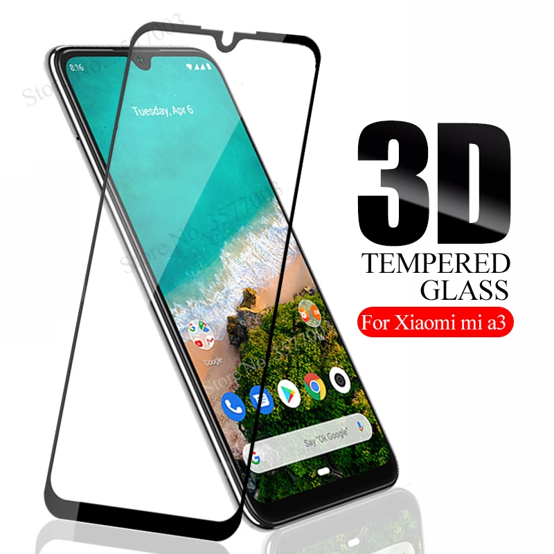 Защитное стекло закаленное для xiaomi mi a3/xiomi/xaomi/ksiomi/a3/mia3/3/3a|Защитные стёкла и плёнки
