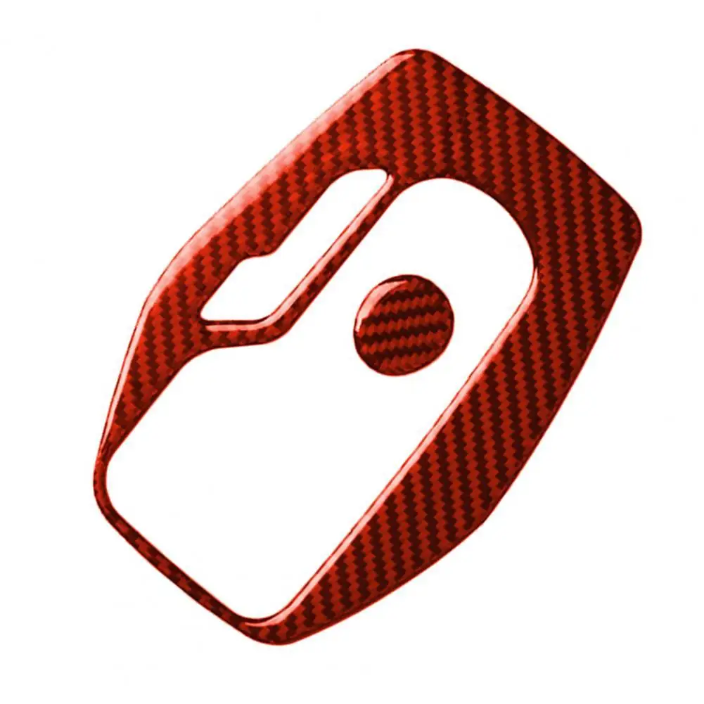 

Декоративная наклейка для панели левого привода Camaro 2017-2019 с красной ручкой переключения передач из углеродного волокна, декоративная крышк...