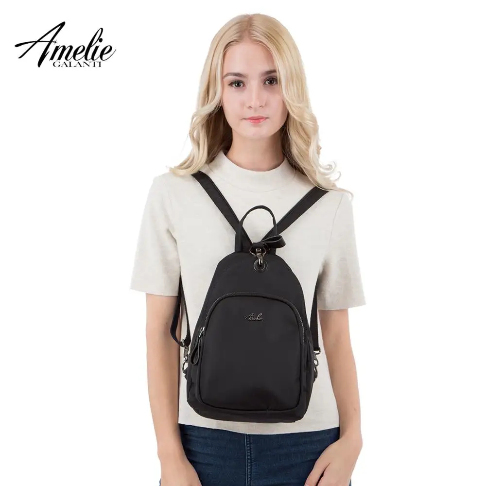 

AMELIE GALANTI backpack Vintage Nylon Women Backpack Backpack mini travel backpack Single and double shoulder conversiono