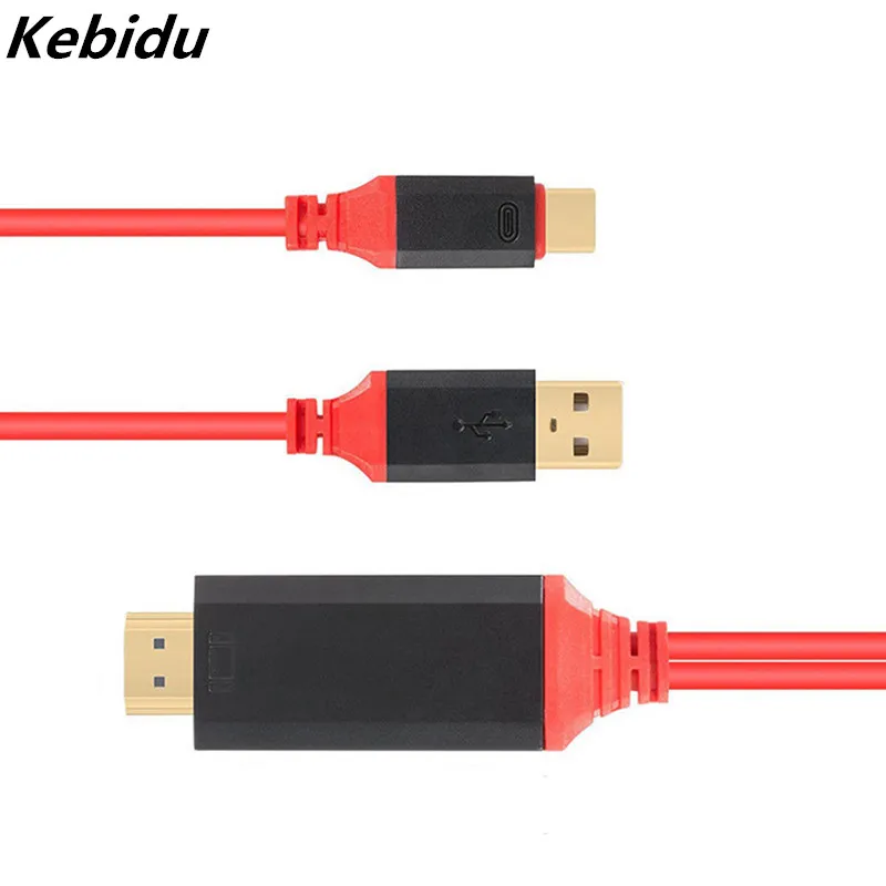 Со сверхвысоким разрешением Ultra HD 1080P USB 3 1 Тип C на HDMI с поддержкой 4k зарядки HDTV