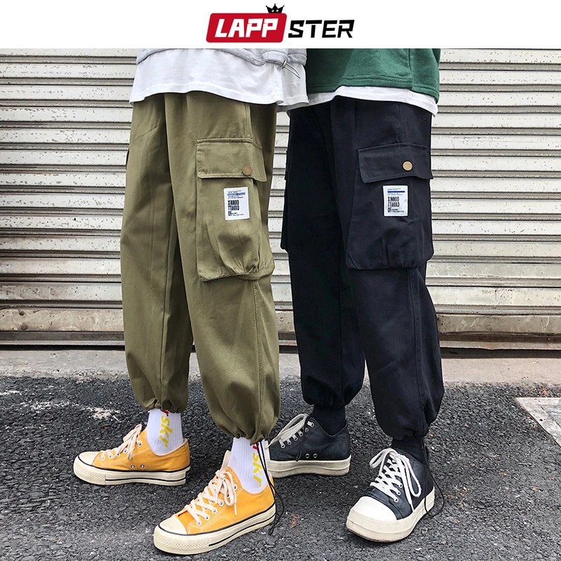 LAPPSTER Мужские Streetwear бегуны Брюки 2019 Mens Hip Hop Black Тренировочные штаны мужчины