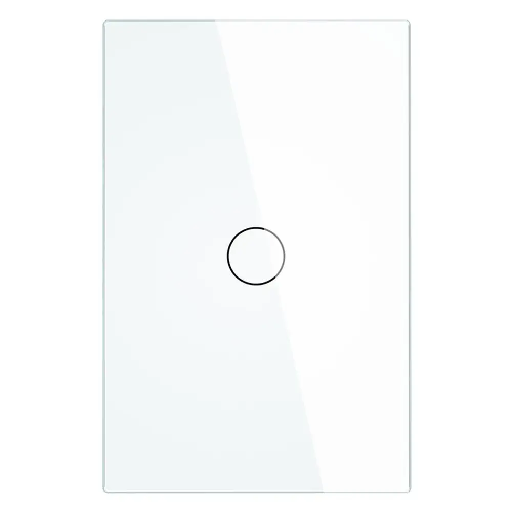 White 1 Gang Smart Wifi Touch Switch No Neutral Wire Required Smart Home RF433 Tuya App Wireless Remote Light Switch US170-240V Support Alexa - Комплект: White 1 Gang