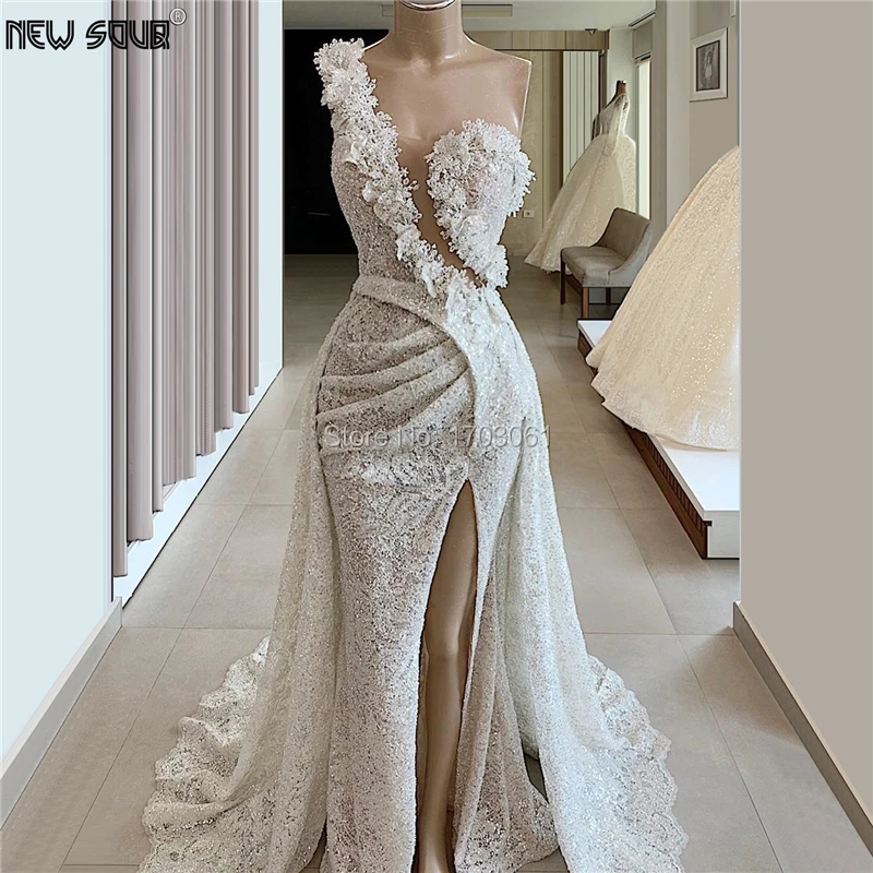 Вечерние платья с разрезом сбоку и V образным вырезом турецкое Африканское