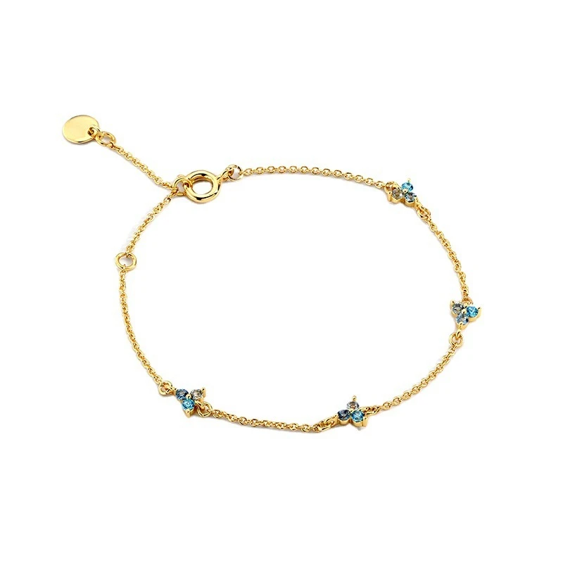 

TOSAKO New Bracelet Adjustable Gold Plated Chain for Women Geometric Anniversary