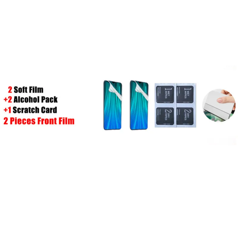 

2Pcs Hydrogel Film For Xiaomi Redmi Note 9 Pro Max 7 8 9T 9s 8t Soft Screen Protector For Redmi 6 5 PLus 9A 8A 7A 6A 5A No Glass