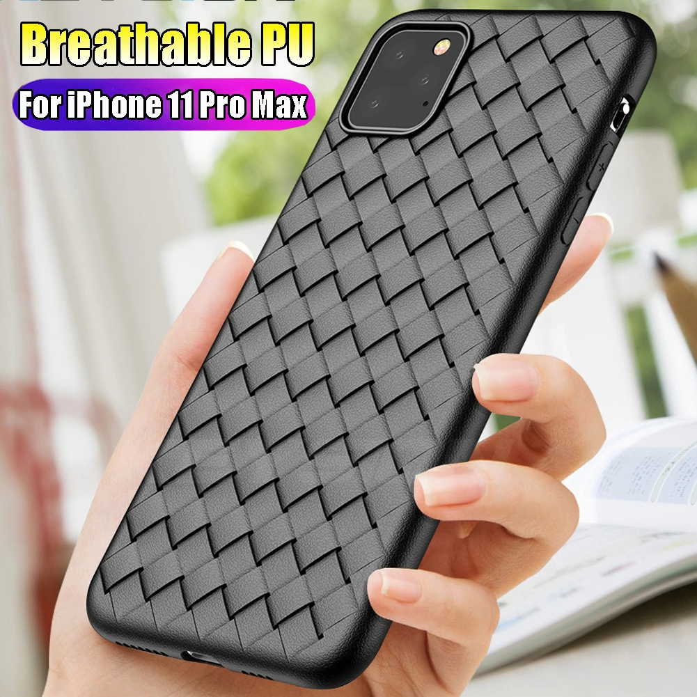 Для Apple iPhone 11 Pro Max чехол из искусственной кожи Мягкий силиконовый каучук для XR 8 Plus