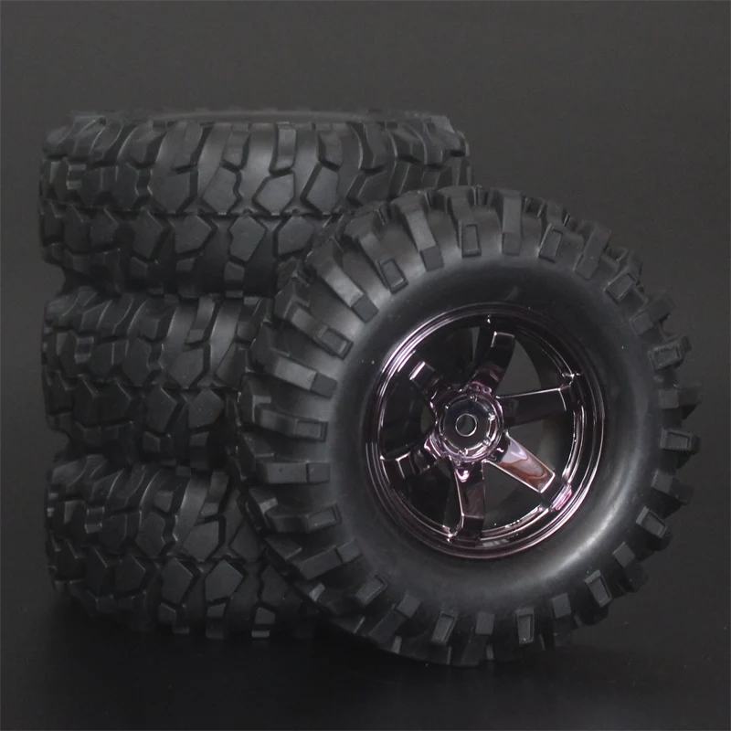 4x1 9 дюйма 96 мм резиновые шины покрытые колесные диски для D90 D110 SCX10 CC01 RC Рок