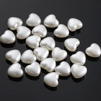 100pcs love heart beads imitation pearls acrylic beads for jewelry making loose spacer beads diy necklace bracelet accessories