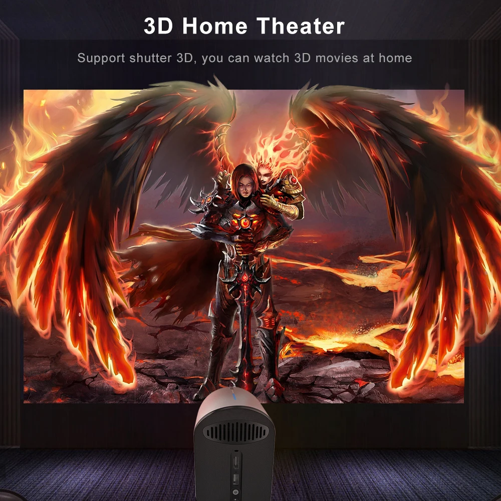 AAO DLP Проектор S211 портативный Мини 280Ansi 1080P Android IOS Смартфон WiFi проектор Miracast Airplay