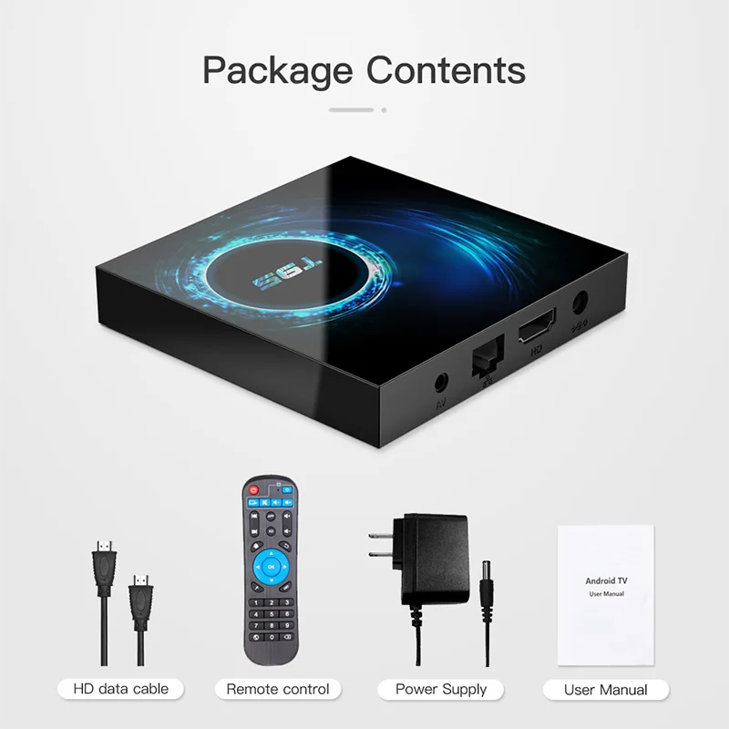 

ТВ-приставка T95 на Android 2021, 6k, 10,0 ГГц, Wi-Fi, 4 + 32 ГБ