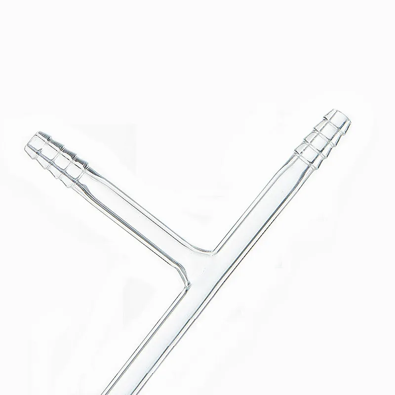 Glass Adapter Dual Connecting Tube Pagoda Small Mouth Catheter T-shaped Three-way Connector OD 10 mm ID 7.5mm 5 / PK | Канцтовары для