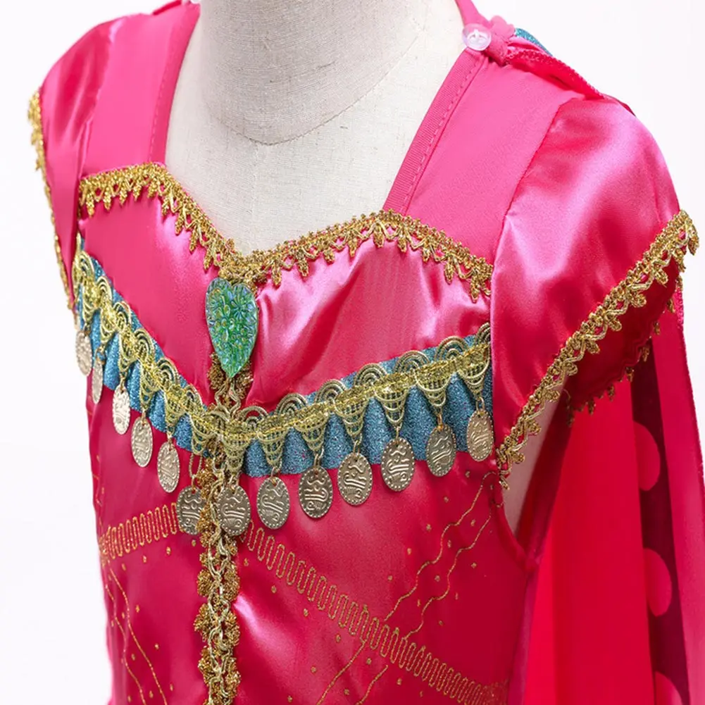 Детское платье принцессы жасмин из аниме Женский карнавальный костюм на