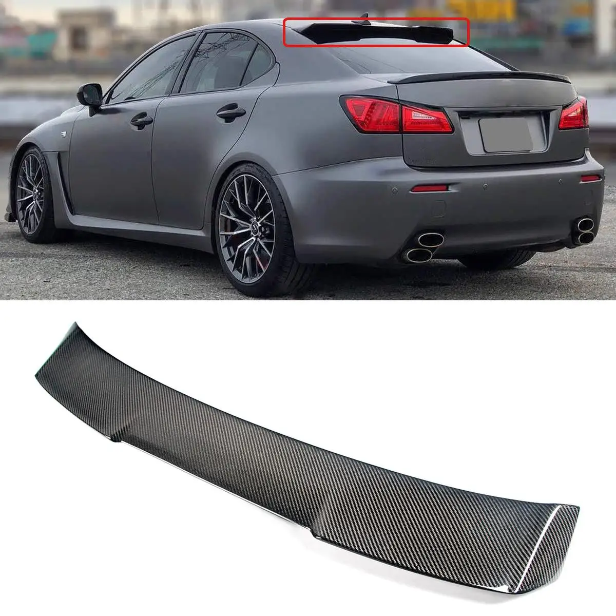 Настоящий спойлер из углеродного волокна R стиль крыло заднего окна для LEXUS IS250 IS350