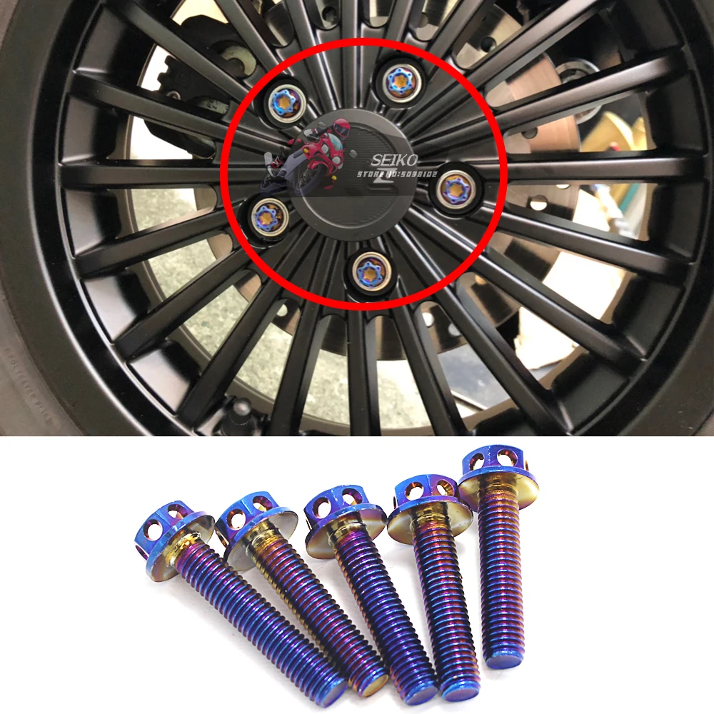 5 шт. титановый болт с шестигранной головкой для скутера Piaggio Vespa GTS 300 300/ie GTS300 |