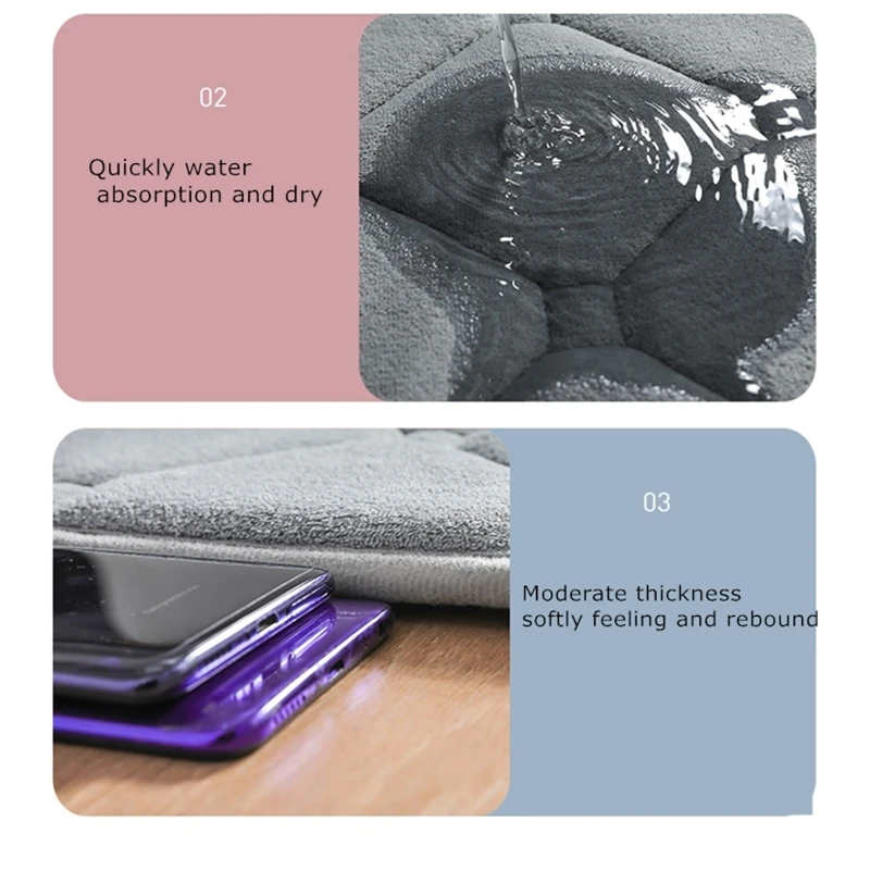 long size kitchen mat set coral fleece doormat for entrance bathroom toilet mat non slip water absorption kitchen bedside mats free global shipping