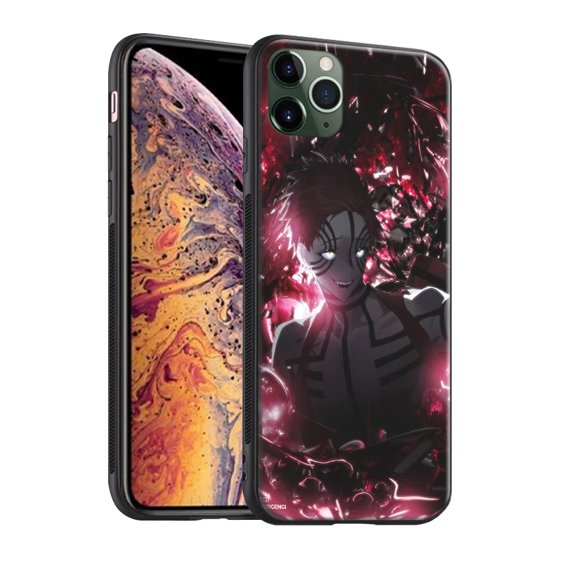 akaza kimetsu no yaiba demon slayer for iphone 6 6s 7 8 plus x xr xs 11 pro max soft silicone phone case cover shell free global shipping