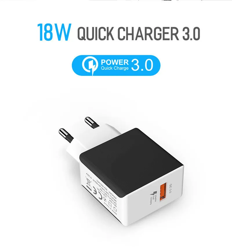 Быстрая зарядка 3 0 QC USB настенное быстрое зарядное устройство для SAMSUNG Huawei Xiaomi iphone