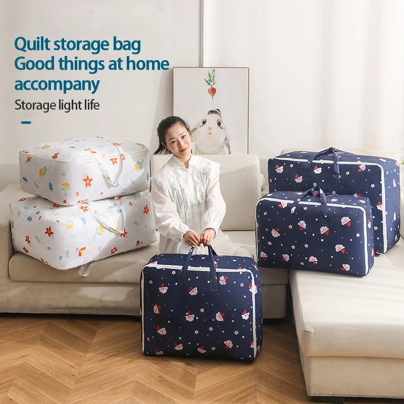 

Складная сумка-Хранилище износостойкая прочная сортировки Одежда Одеяло Биг-бэг Домашняя одежда влагостойкий Перемещение Рюкзак для фитн...