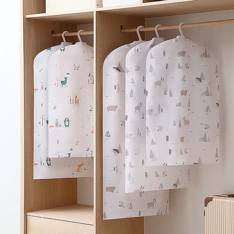 

Washable Clothing Dust Cover Thickened Peva Coat Suit Langer Household Moisture and Mildew Resistant Closet Storage Bag