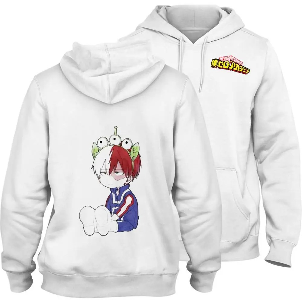 

Толстовка с капюшоном и карманом кенгуру, унисекс, с мультяшным принтом моя геройская Академия-589