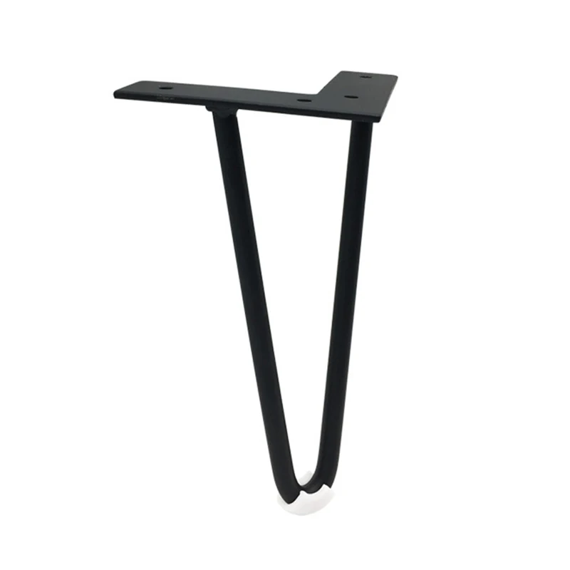 4Pcs/Set Metal Hairpin Table Desk Legs with Protector DIY Furniture Hardware for Sofa Cabinet Chairs |
