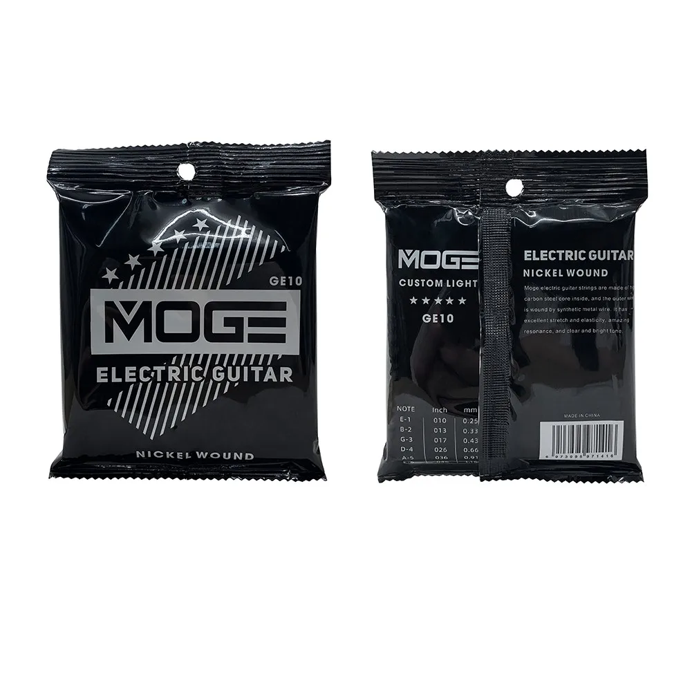 

Metal Electric Guitar Strings Set MOGE GE10 Practiced Hexagonal Steel 6 String 10-46inch For Guitar Parts Musical Instrument