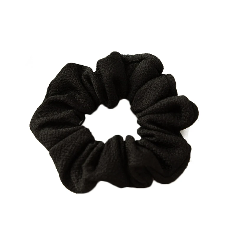 

Fluorescent Color Soft Cotton Ribbed Solid Color Scrunchie Elastic Hair Ties Ponytail Hair Ring Rope Girl Hair Accessories