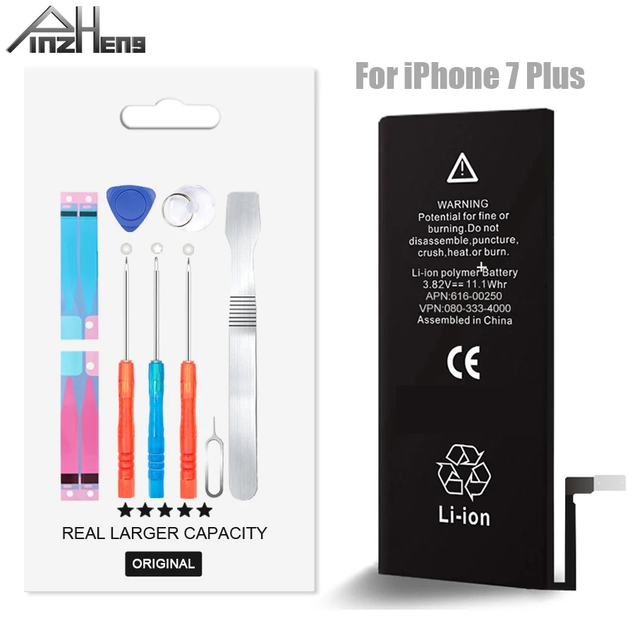 PINZHENG Мобильный телефон батарея для iPhone 7 Plus оригинал 2910mAh Емкость замена Bateria|mobile
