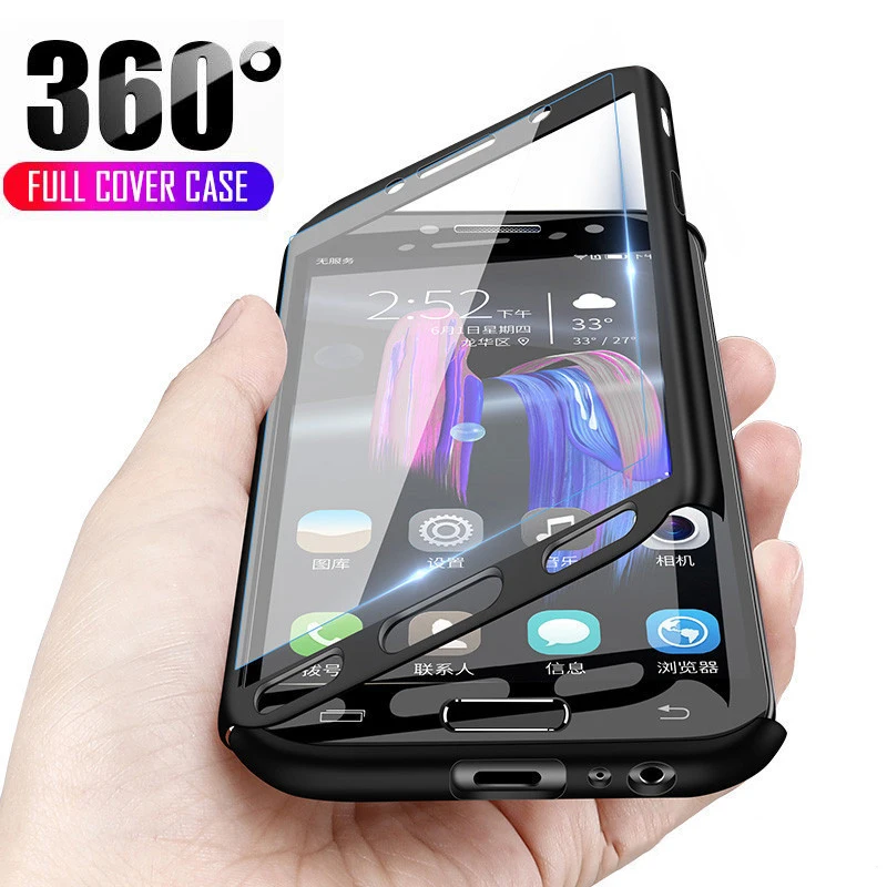 360 Полный Корпус противоударный чехол для мобильного телефона Samsung Galaxy A6 A8 A7 J4 J6