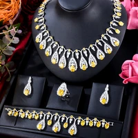 godki famous brand 4pcs luxury african jewelry set for women wedding party multicolor zircon crystal dubai bridal jewelry set