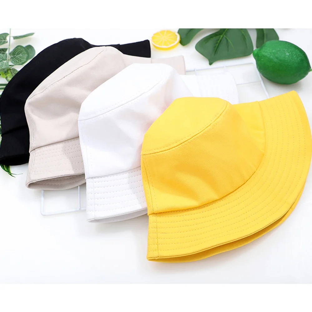 

Bye Foldable Bucket Hat For Men Headwear Women's Fishing Hats Autumn Funny Beach Sun Caps Fashion White 2020