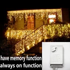 Водонепроницаемая удлиняющаяся гирсветильник да-занавес в виде сосулек, s-образный рождественсветильник светильник для спальни, патио, двора, сада, свадьбы, 5 м