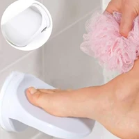 bathroom foot pedal foot rest shaving leg step aid grip holder pedal step suction cup non slip plastic shower foot stand