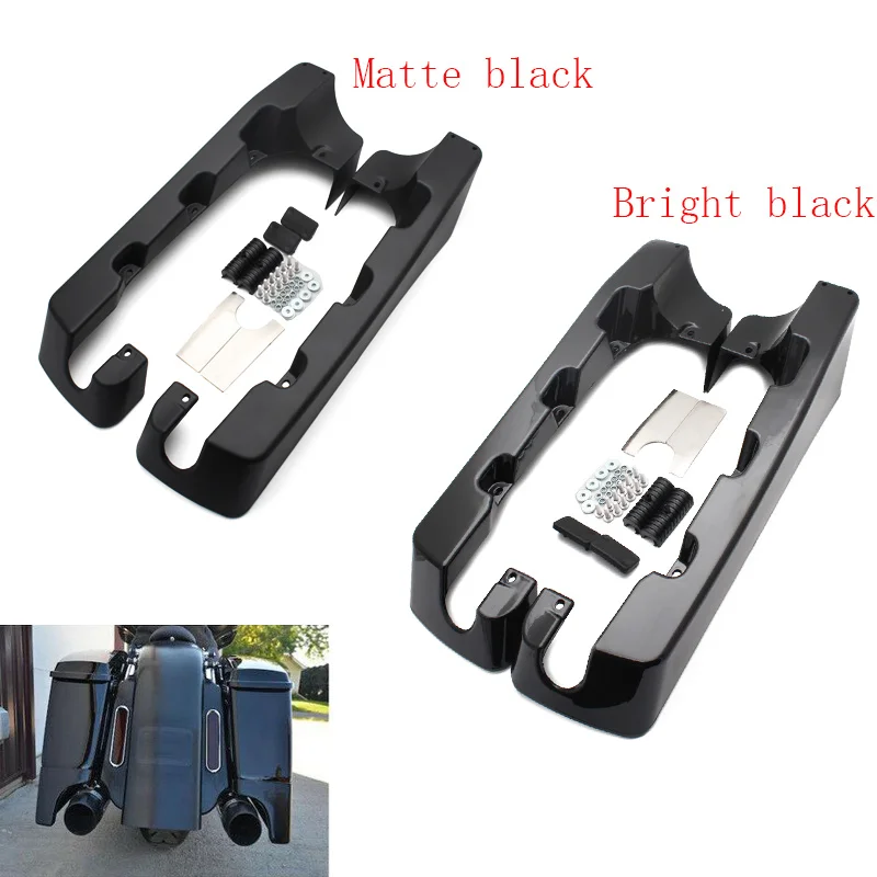 Мотоциклетная жесткая растягивающаяся седельная сумка 4 дюйма черная подходит