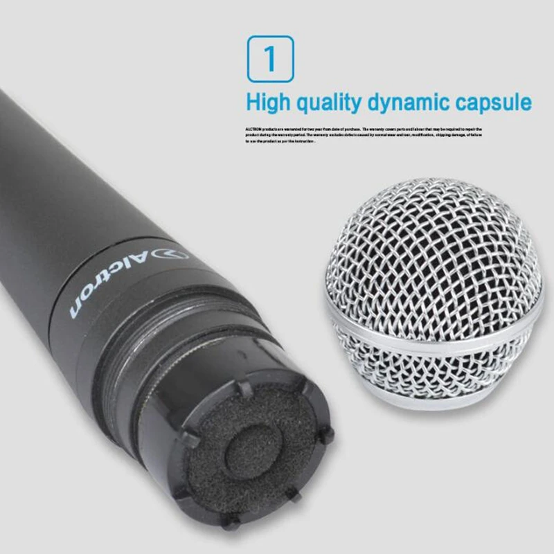 

Alctron PM58 Professional Condenser Microphone Wired Handheld Music Instrument Recording Dynamic Microphone