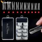 Прозрачные накладные Типсы для наращивания геля, Искусственный акриловый гель для ногтей, 100 шт.