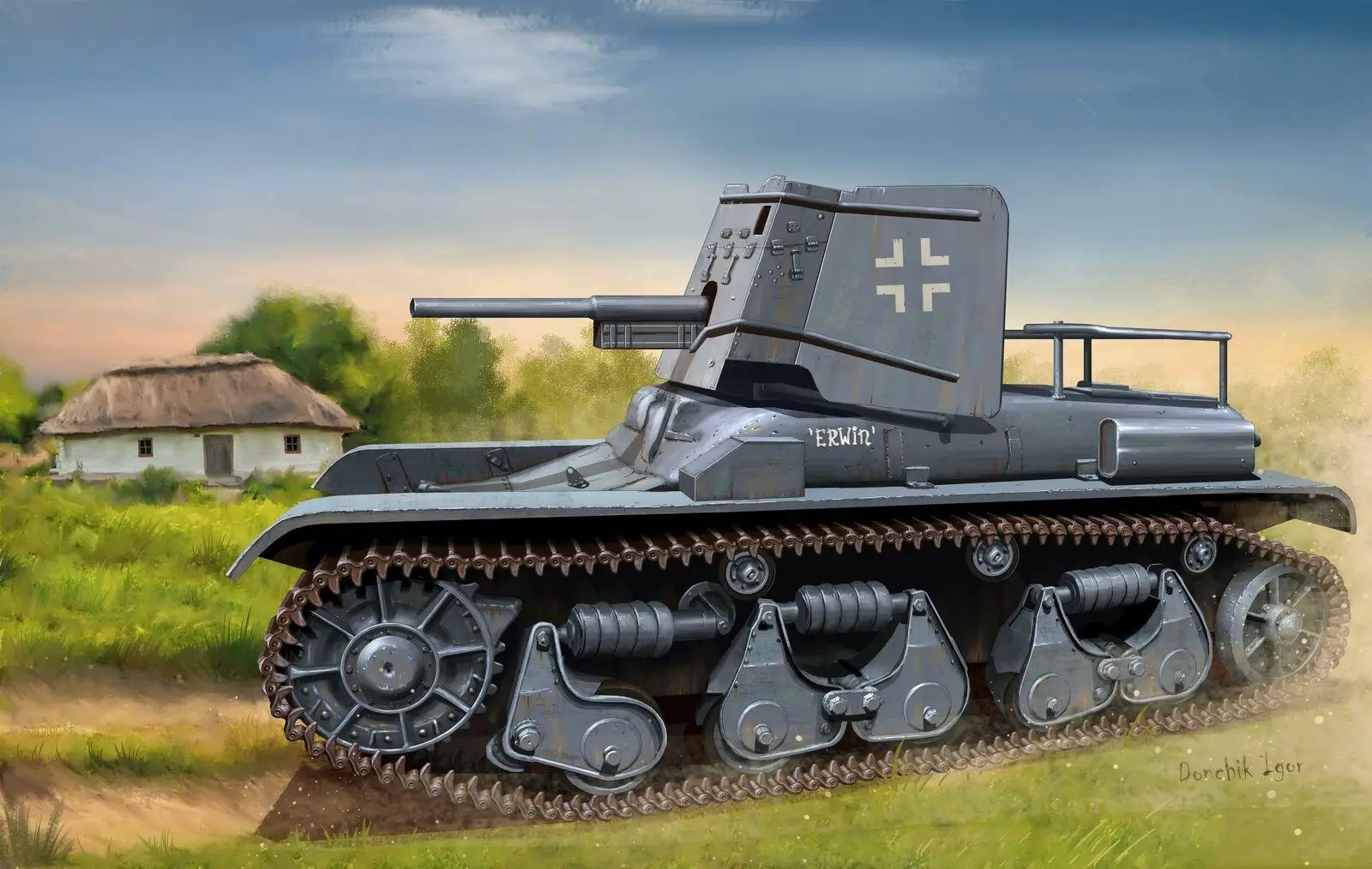 Набор пластиковых моделей HOBBY BOSS 83895 1/35 немецкий 3 7 см PAK 35/36 на PZ.KPFW |
