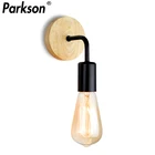 Деревянный настенный светильник Винтаж промышленный настенный крепеж для настенных светильников E27 110V 220V ночной подвесной светильник в стиле ретро интерьерное промышленное LED Бра Освещения