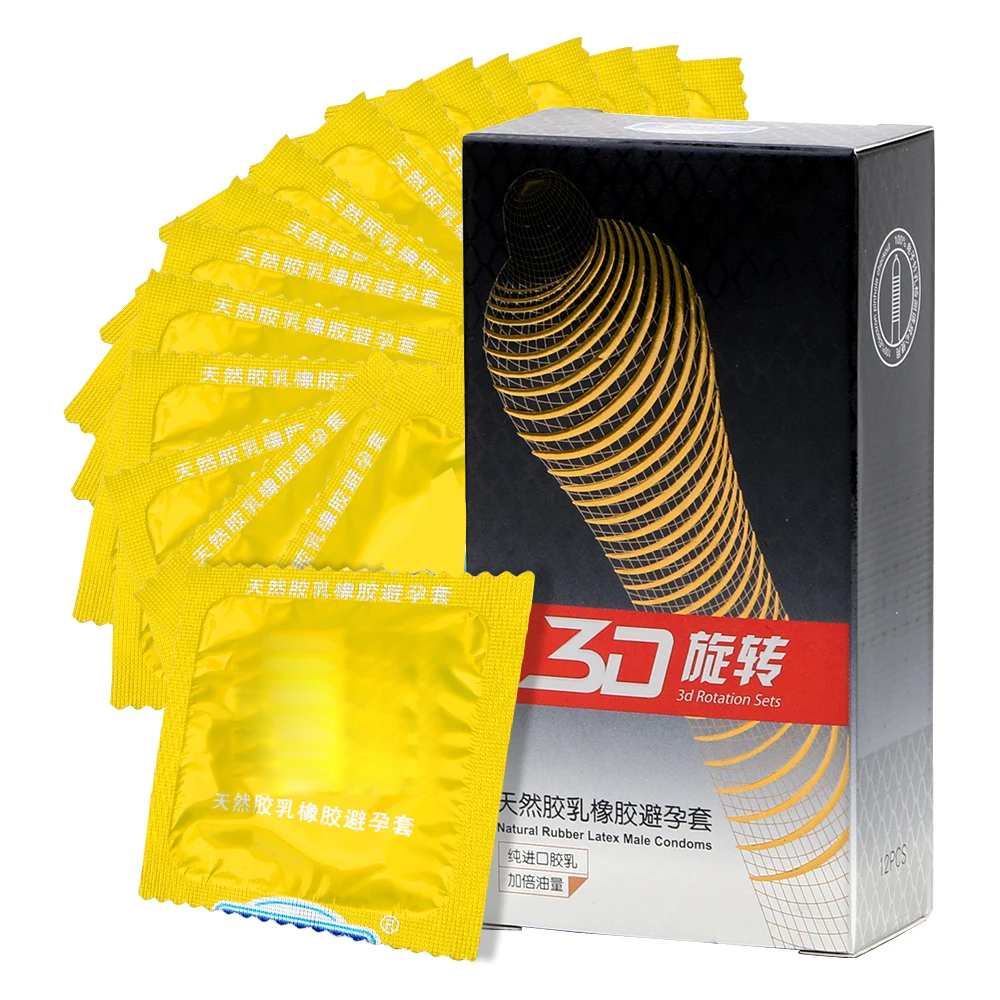 VATINE 12 шт./кор. фруктовый аромат 3D вращающийся резьбовых эякуляции задержки из