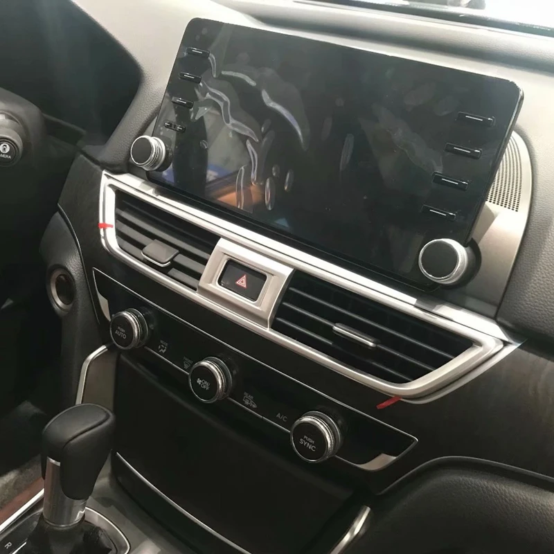 Для Honda Accord 2018 2019 10 ABS хромированный автомобильный передний центральный