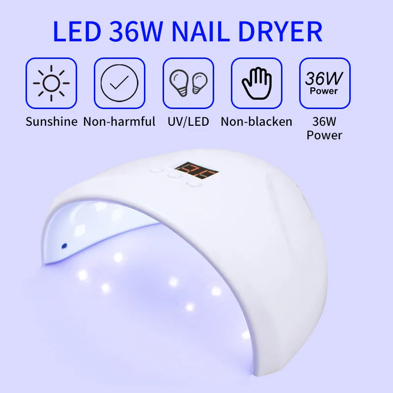 Мини электрическая УФ Светодиодный лампа для ногтей сушилка 24 Вт Ламповые ленты